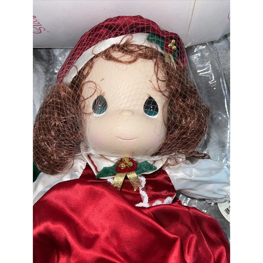 Precious Moments QVC Exclusive Christmas Holly Doll with Stocking 1999 with Tag